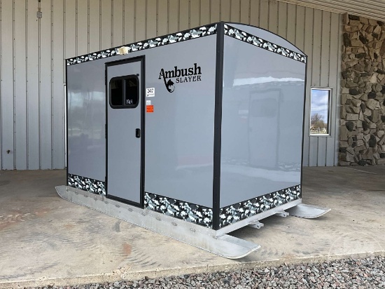 UNUSED, 2024 AMBUSH SLAYER 6H-P PREMIUM ICE FISHING HOUSE, 6