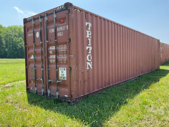 2010 TIMBER COMPONENT TREATMENT 40' CONTAINER SN: TCNU8698378