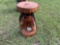 TEAK WOOD HORSE STOOL