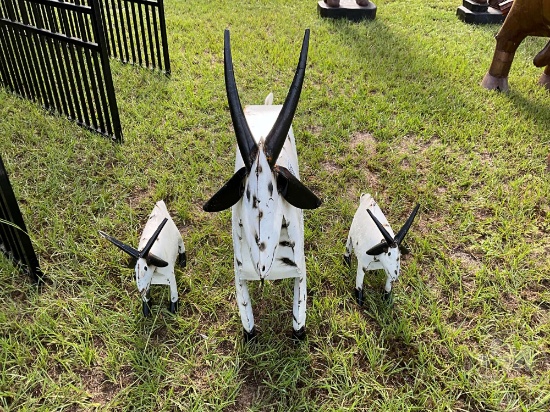 TIN METAL GOAT FAMILY