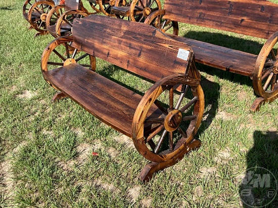WAGON WHEEL BENCH