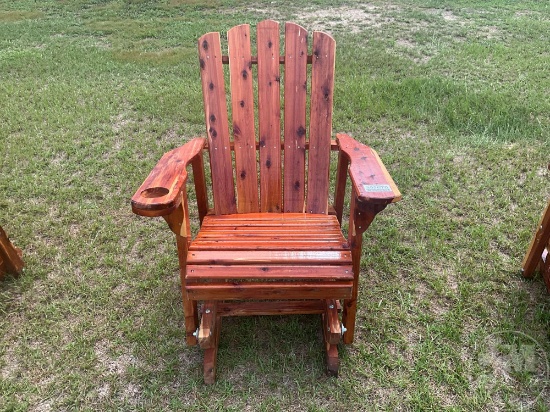 RED CEDAR GLIDER CHAIR