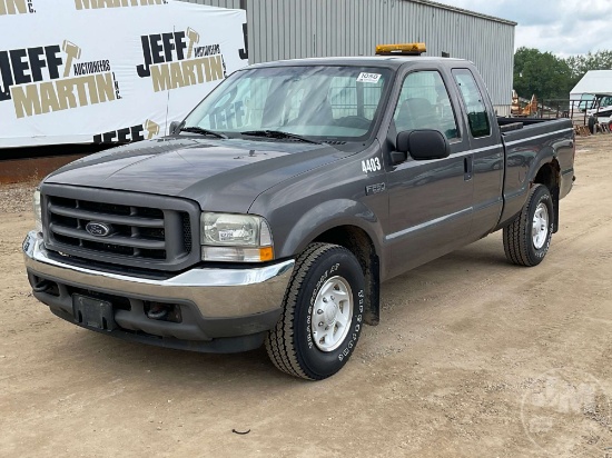 2004 FORD F-250 XL SUPER DUTY EXTENDED CAB PICKUP VIN: 1FTNX20L64ED82227