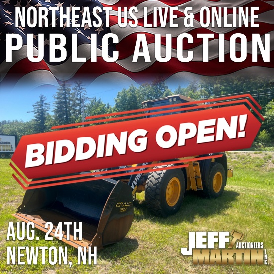 NORTHEAST US LIVE & ONLINE PUBLIC AUCTION