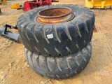QTY OF (2) GENERAL 20.5-25 TIRES W/ WHEELS