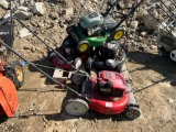 LOT OF 4 PUSH MOWERS, 1 TROY- BILT, 1 CRAFTSMAN