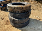 QTY OF (4) 11R24.5 TIRES