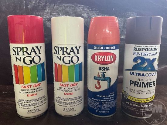 QTY OF SPRAY PAINT & PRIMER