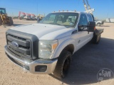 2016 FORD F-350 SUPER DUTY EXTENDED CAB 4X4 FLATBED TRUCK VIN: 1FD8W3HT2GEC13686