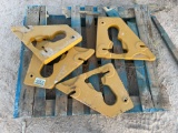 QTY OF 4 CAT SKID STEER COUNTERWEIGHTS