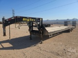 2014 BIG TEX 25GN-35BK+5CP T/A GOOSENECK FLATBED TRAILER VIN: 16VGX3528E2611755