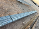 8PCS @30 FT 11 GAUGE 4 IN. SQUARE GALVANIZED TUBING