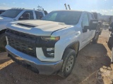 2020 CHEVROLET 2500HD SILVERADO CREW CAB 4X4 FLATBED TRUCK VIN: 1GB4YLE77LF339765