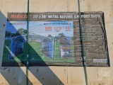 UNUSED DIGGIT 20 FT X 30 FT METAL GARAGE CARPORT SHED