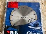 QTY OF 9 DITEQ 8 IN. CONCRETE CUTTING BLADES