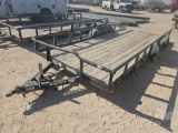 2017 BIG TEX 18 FT T/A UTILITY TRAILER VIN: 16VPX1820H2072648