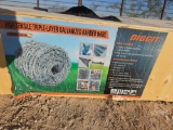 UNUSED DIGGIT QR4800 HIGH TENSILE TRIPLE LAYER GALVANIZED BARBED WIRE
