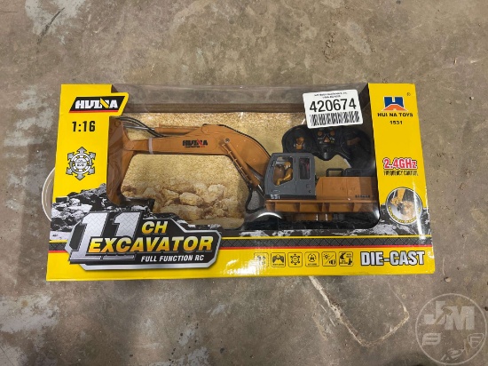 HUI NA 11CH DIE CAST REMOTE CONTROL TOY EXCAVATOR