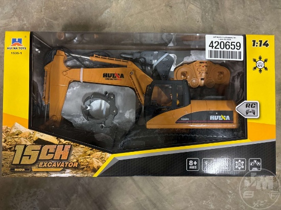 HUI NA 15CH DIE CAST REMOTE CONTROL TOY EXCAVATOR