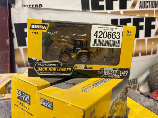 HUI NA LOADER BACKHOE DIE-CAST METAL MODEL