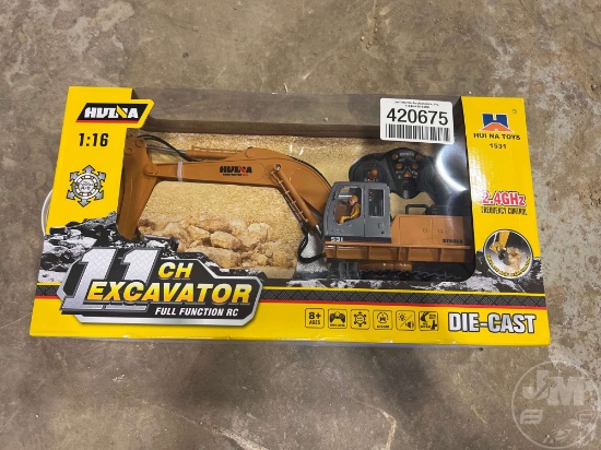 HUI NA 11CH DIE CAST REMOTE CONTROL TOY EXCAVATOR