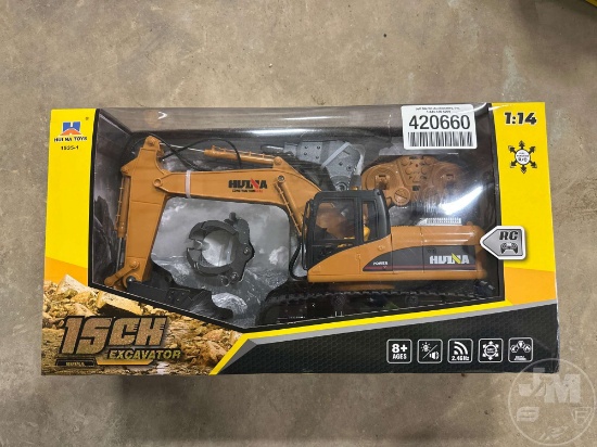 HUI NA 15CH DIE CAST REMOTE CONTROL TOY EXCAVATOR