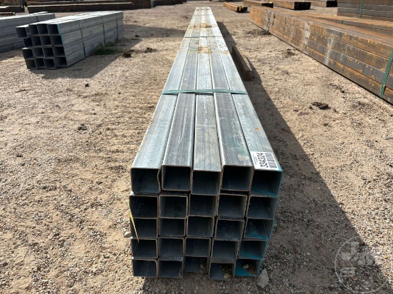 25PCS @ 24 FT 12 GAUGE 2-1/2 IN. GALVANZIED SQUARE