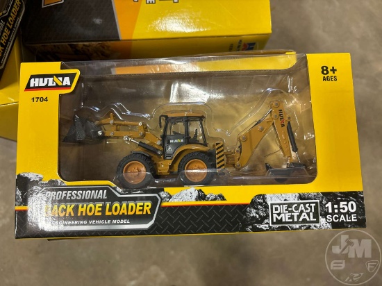 HUI NA LOADER BACKHOE DIE-CAST METAL MODEL