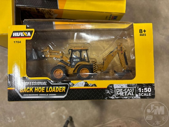HUI NA LOADER BACKHOE DIE-CAST METAL MODEL