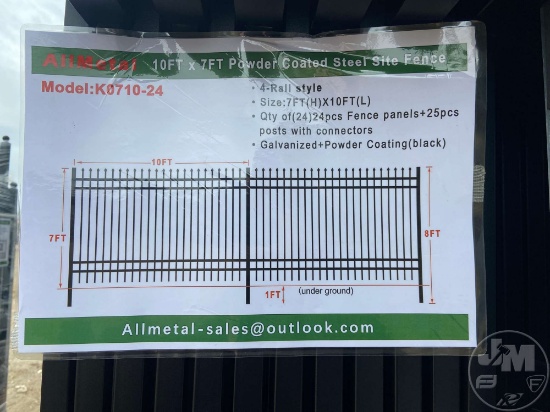 UNUNSED ALLMETAL K0710-24 10 FT X 7 FT POWDER COATED
