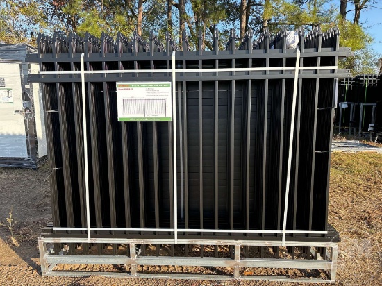 UNUSED ALLMETAL K0608-22 POWER COATED STEEL SITE FENCE