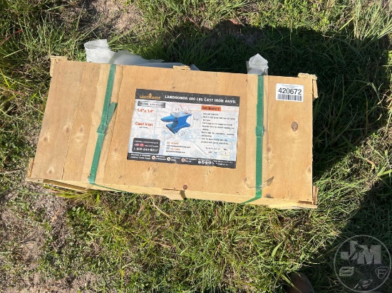 UNUSED LANDHONOR 400 LBS CAST IRON ANVIL