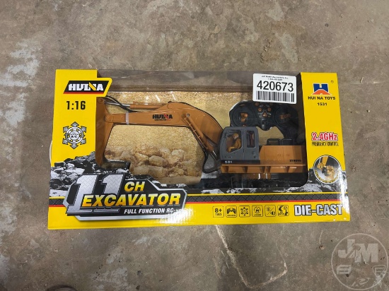 HUI NA 11CH DIE CAST REMOTE CONTROL TOY EXCAVATOR