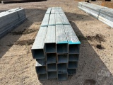 16PCS @8 FT 11 GAUGE 4 IN. GALVANZIED SQUARE TUBING