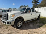 2012 FORD F-250XL SUPER DUTY CREW CAB 4X4 PICKUP VIN: 1FT7W2B62CEA59164