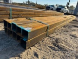 10PCS @20 FT 3/16 IN. THICKNESS 4 IN. SQUARE TUBING