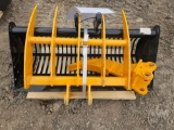 UNUSED 31 IN. SKELETON BUCKET, 19 IN. RAKE & RIPPER