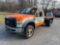 2008 FORD F-450 SINGLE AXLE REGULAR CAB FLATBED TRUCK VIN: 1FDXF47R08EB78641