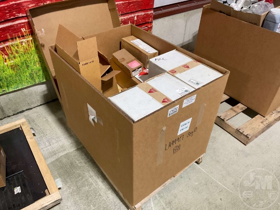 PALLET OF AGCO FUEL INJECTORS, MISC FILTERS, TRACK TRACTOR MIDWHEEL, MISC GASKETS