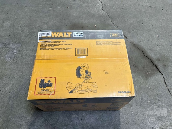 DEWALT 7-1/4 CORDLESS SLIDING COMPOUND MITER SAW KIT