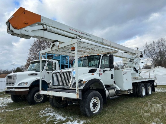 2011 INTERNATIONAL SX525 7400SFA 6X6 MATERIAL HANDLING BUCKET TRUCK TEREX HI-RANGER RMX75 VIN: 1HTWJ
