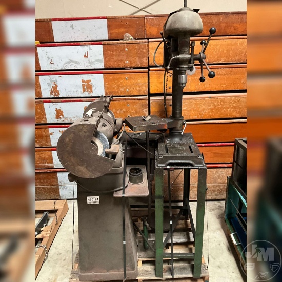 DRILL PRESS & PEDESTAL GRINDER