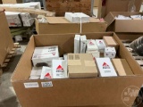 PALLET OF GREASE,WOODS MOWER BLADES, MISC AGCO FILTERS TO INCLUDE AIR-HYDRAULIC-OIL AND FUEL