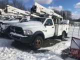 2016 RAM 5500 HEAVY DUTY ARTICULATING & TELESCOPIC BUCKET TRUCK TEREX HI-RANGER AT37 VIN: 3C7WRNAJ0G