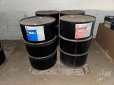 QTY OF (3) NEW BARRELS OF 15W-40 OIL, AND (1) BEW BARREL OF ISO100 HYDRAULIC OIL