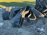 QTY OF (2) SETS OF RUBBER TRACKS & (1) SINGLE