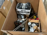 LOT OF PAINT,OILS AND HITCH PINS