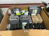 PALLET OF ANTIFREEZE, OIL AND SPRAY PAINT