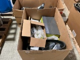 PALLET OF CLAAS COMBINE OIL,BELTS,SICKLE GUARDS AND AIR FILTERS