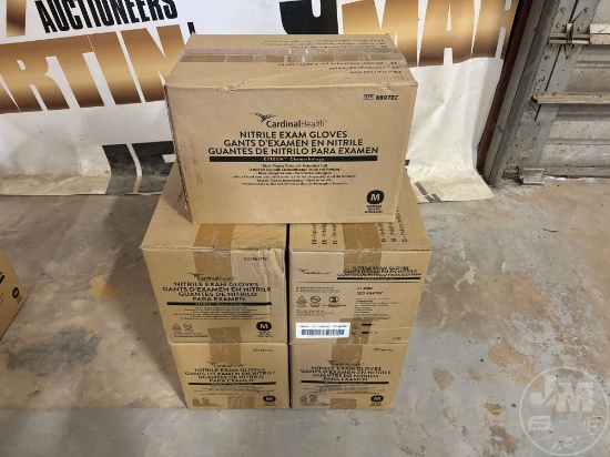 5 BOXES OF NITRILE EXAM GLOVES